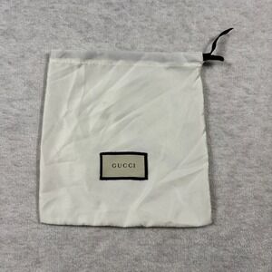 Gucci Dust Bag White Logo Drawstring Pouch Protector